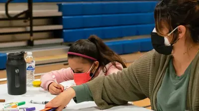 People at a table Photo