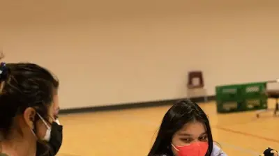 People at a table Photo